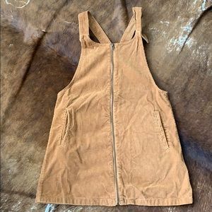 Corduroy overall dress